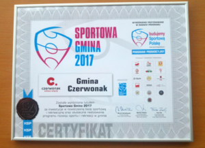 certyfikat wyróżnienia sportowa gmina 2017