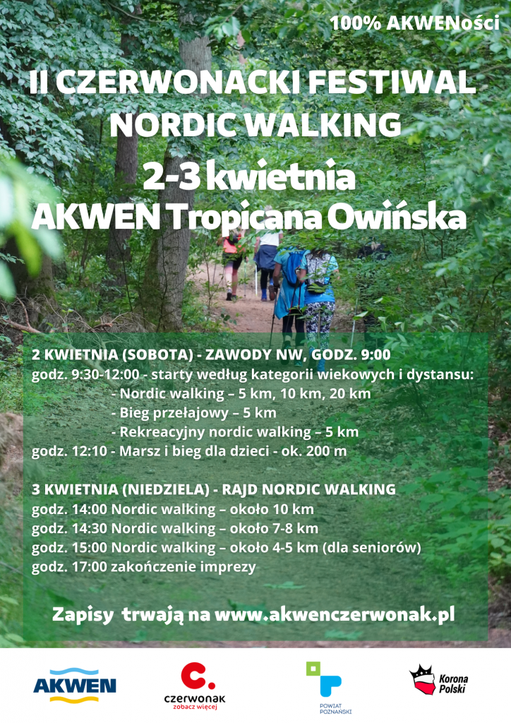 Program festiwalu nordic walking
