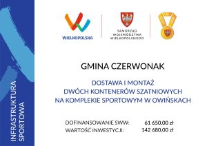 Tablica informacyjna- dofinansowanie zadania ze środków Samorządu Województw Wielkopolskiego